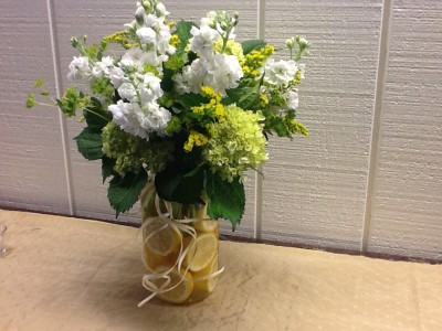 Fresh Lemonade Vase Arrangement