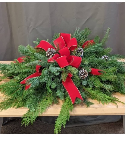 Fresh mixed green grave blanket 