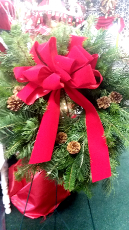 Fresh Mixed Green Wreath in Jersey Shore, PA | Russell's Florist, LLC Fresh Mixed Green Wreath in Jersey Shore, PA | Russell's Florist, LLC