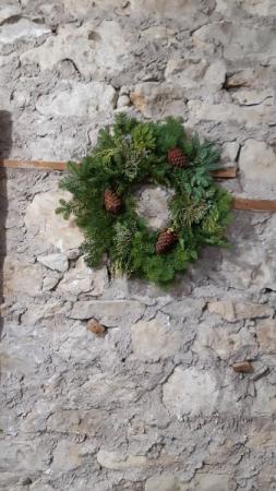 Fresh Mixed Green Wreath Living Wreath