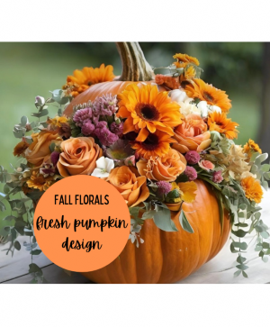 Fresh Pumpkin With Florals! 