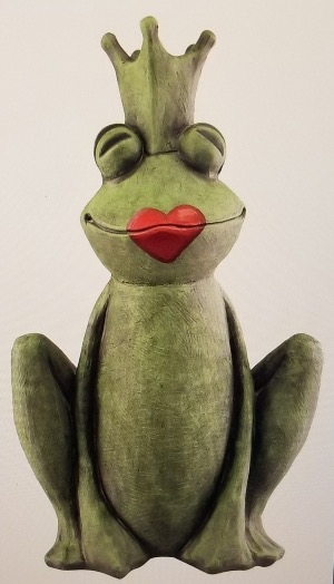 Frog Prince with Red Lips Home & Garden