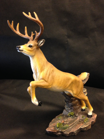 Jumping deer statue Masculine decor