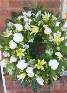 From Our Heart Sympathy Wreath in Chattanooga, TN | Chantilly Lace Floral Boutique LLC