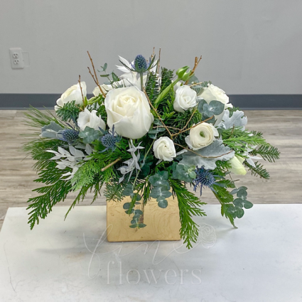 Winter Solstice Vase Arrangement in Middletown, NJ - Fine Flowers