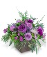 Frosted Amethyst Flower Arrangement