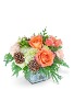 Frosted Peach Lane Flower Arrangement