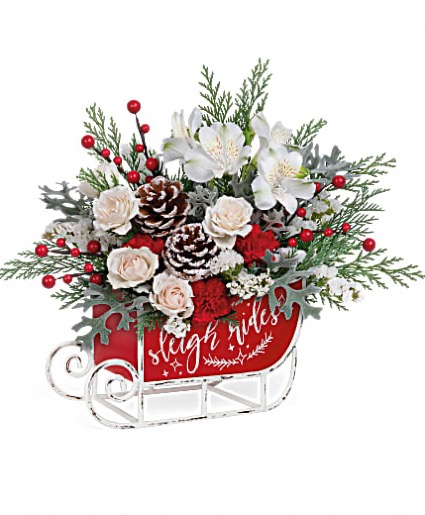 Frosted Sleigh bouquet