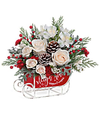 Frosted Sleigh Bouquet Christmas