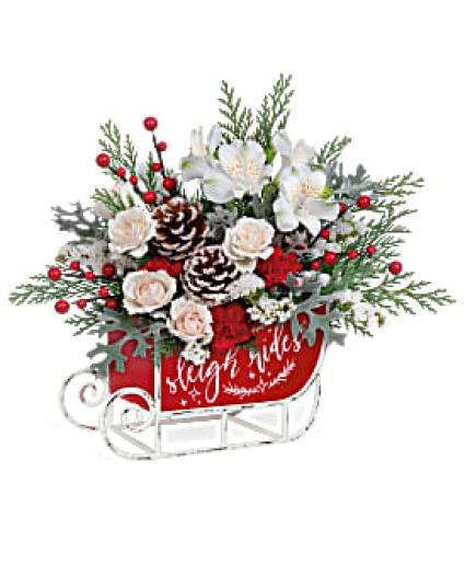 Frosted Sleigh Bouquet Floral