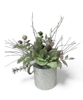 Frosted Winter SILK Arrangement 