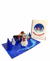 Frosty Christmas  3D Keepsake Card