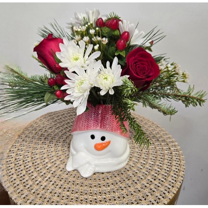 Frosty Days Fresh Seasonal Flowers & Greens