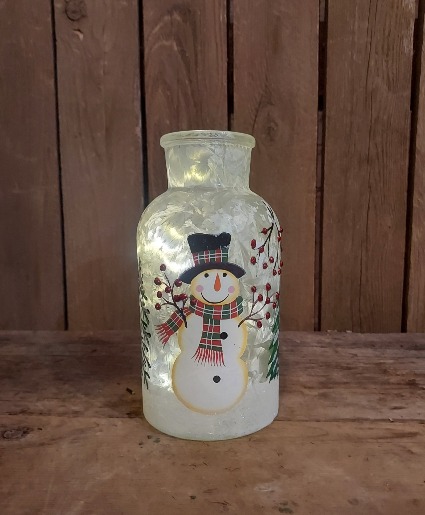 Frosty Lighted Bottle 