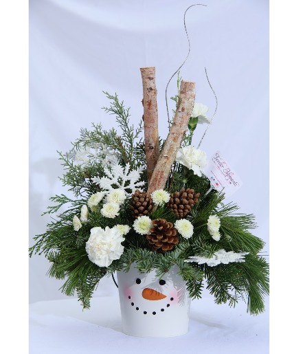 Frosty The Snowman  Winter Christmas Arrangement