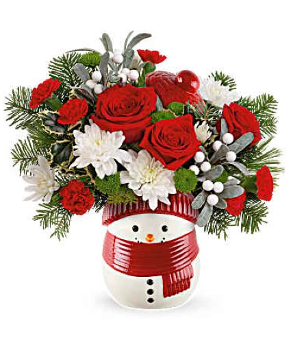 Frosty Wishes  keepsake arrangement 