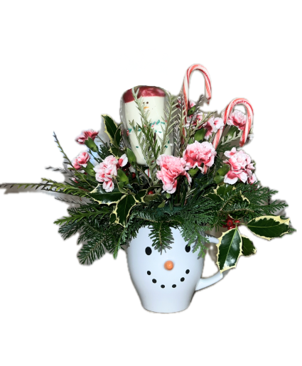 Frosty's Floral Mug Arrangement