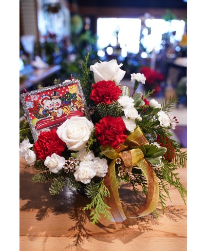 Frosty's in the Fast Lane Christmas Bouquet