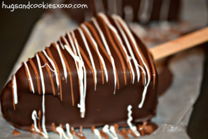 Frozen Chocolate Dipped Cheesecake Slices