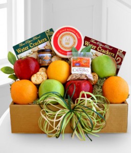 Fruit and Cheese Box Gift Basket