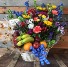 fruit and floral gift basket 