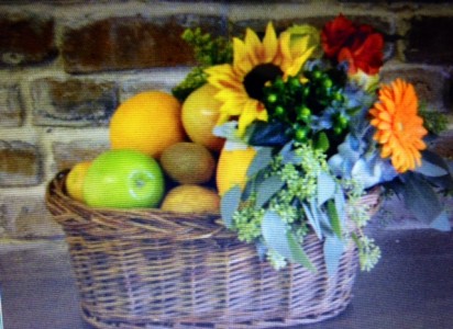 Fruit and Flower Basket Fruit Baskets