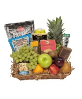 Fruit and Gourmet Deluxe fruit basket