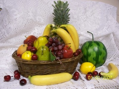 Fruit Basket Fruit and Candy Basket