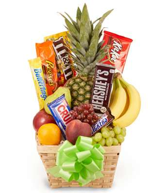 Fruit & Candy Gift Basket