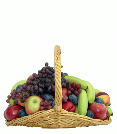fruit in a fire side basket