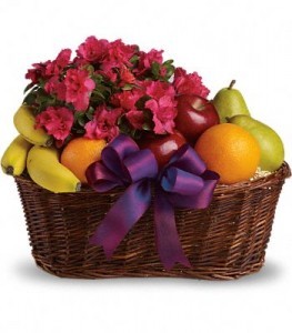 FRUITS AND BLOOMS Gift Basket
