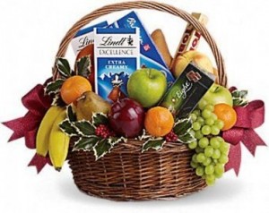 Fruits and Sweets Basket in Springfield, IL | FLOWERS BY MARY LOU Fruits and Sweets Basket in Springfield, IL | FLOWERS BY MARY LOU