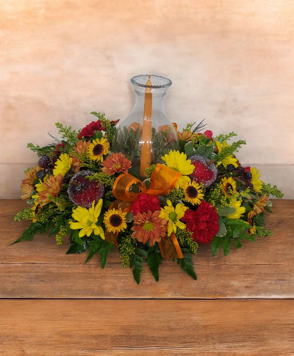 Fruits Of Fall FHF-F2501 Fresh Flower Arrangement  local only