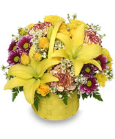 A Tisket A Tasket Sunny Flower Basket