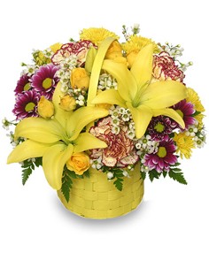 A Tisket A Tasket Sunny Flower Basket