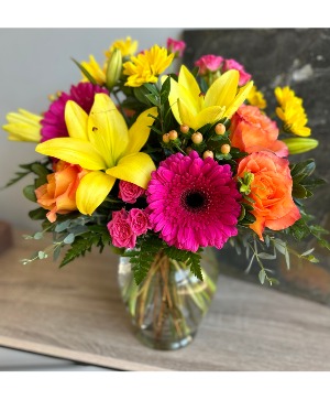FSN- Bring on the happy Vase Arrangement 