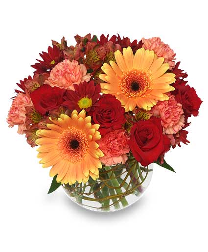 Hot & Spicy Vase of Flowers