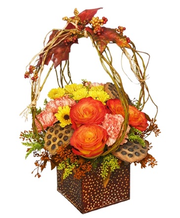 LEAVES OF AUTUMN Flower Arrangement in Oak Grove, OR | Seed. Soil. Bloom.