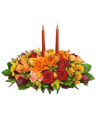 Thanksgiving Feast Centerpiece in Tottenham, ON | TOTTENHAM FLOWERS & GIFTS