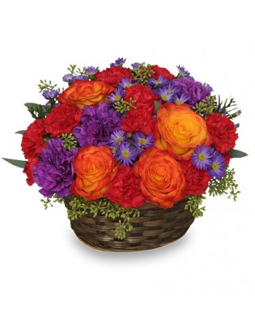 YOU MAKE LIFE GRAND Basket Arrangement in Albany, NY | Ambiance Florals & Events