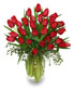 CHERRY RED TULIPS Bouquet