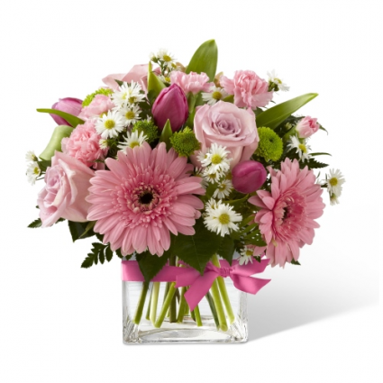 Luscious in pink Vased Arrangement