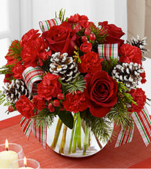 FTD Christmas Peace Bouquet Vase Arrangement