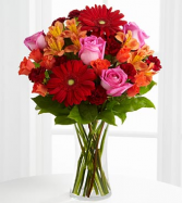 FTD Dawning Love™ Bouquet with Vase Vased Arrangement