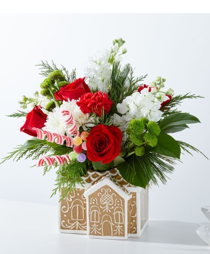 FTD C7 Gingebread Dream Bouquet Christmas Flowers