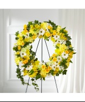 FTD Golden Remembrance Wreath S5292