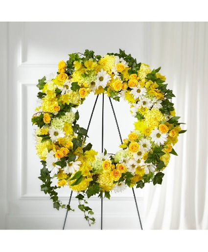 FTD Golden Remembrance Wreath S5292