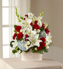 Greater Glory Basket Fresh Arrangement