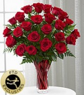 FTD In Love With Red Vased Roses