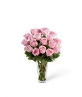 FTD Pastel Pink Roses Vase Arrangement 